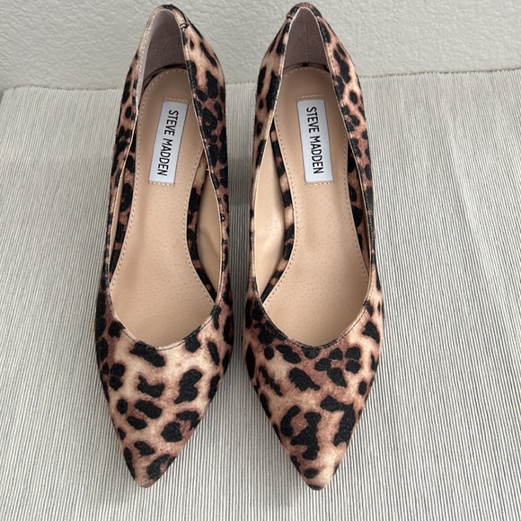 Steve Madden leopard print block heel - Picture 2 of 6